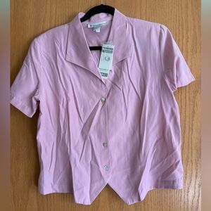 Dressbarn Light Pink Button Down Shirt